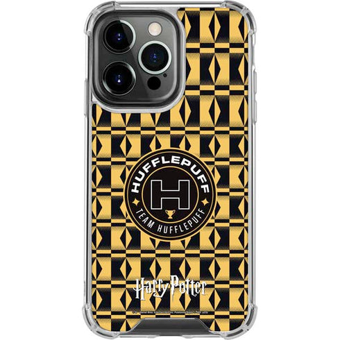 Wizarding Worlds Harry Potter Team Hufflepuff iPhone 16 Pro Clear Case