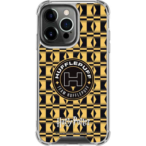 Wizarding Worlds Harry Potter Team Hufflepuff iPhone 16 Pro Max Clear Case