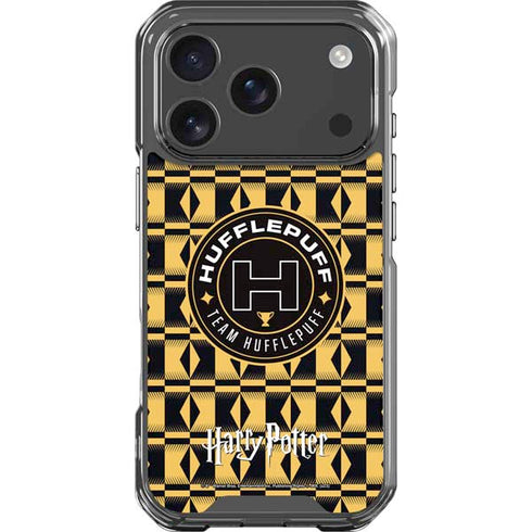 Wizarding Worlds Harry Potter Team Hufflepuff iPhone 18 Pro Clear Case