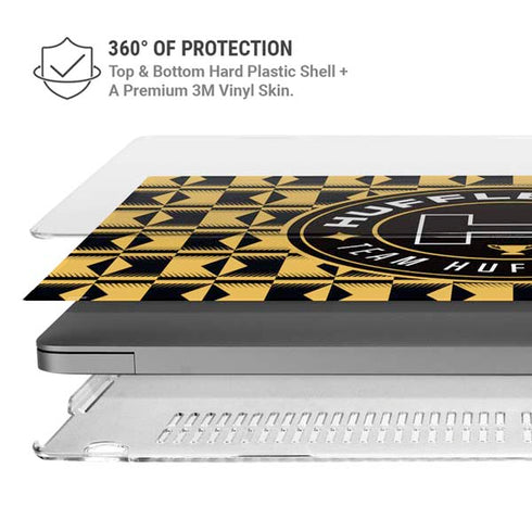 Wizarding Worlds Harry Potter Team Hufflepuff MacBook Pro 14in (2021-24) Case plus Skin