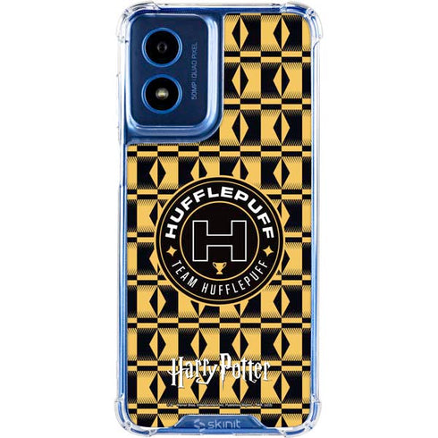 Wizarding Worlds Harry Potter Team Hufflepuff Moto G 5G (2024) Clear Case