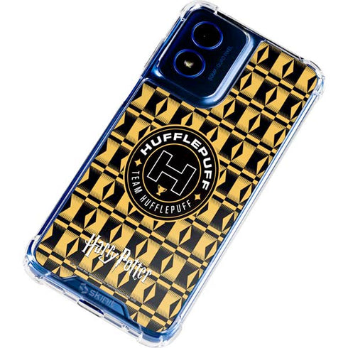 Wizarding Worlds Harry Potter Team Hufflepuff Moto G 5G (2024) Clear Case