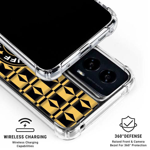 Wizarding Worlds Harry Potter Team Hufflepuff Moto G Power 5G (2024) Clear Case