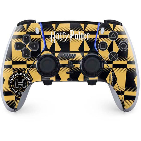 Wizarding Worlds Harry Potter Team Hufflepuff PS5 DualSense Edge Pro Controller Skin