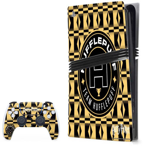 Wizarding Worlds Harry Potter Team Hufflepuff PS5 Pro Bundle Skin