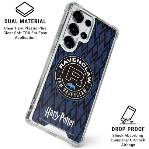 Wizarding Worlds Harry Potter Team Ravenclaw Galaxy S25 Ultra Clear Case