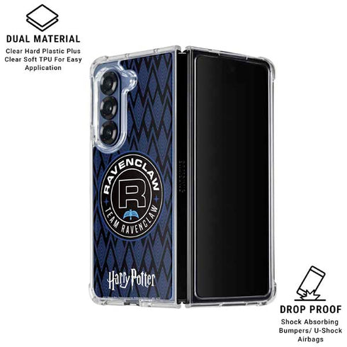 Wizarding Worlds Harry Potter Team Ravenclaw Galaxy Z Fold6 Clear Case