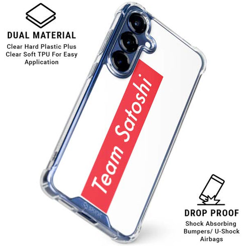 Team Satoshi Galaxy S25 Plus Clear Case