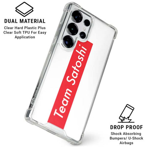 Team Satoshi Galaxy S25 Ultra Clear Case