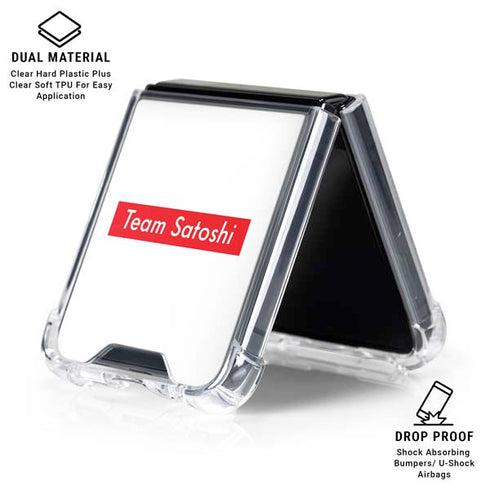 Team Satoshi Galaxy Z Flip6 Clear Case