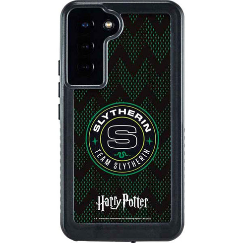 Wizarding Worlds Harry Potter Team Slytherin Galaxy S24 Plus Waterproof Case