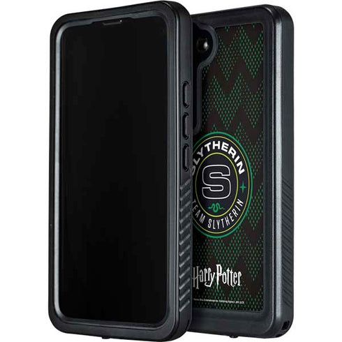 Wizarding Worlds Harry Potter Team Slytherin Galaxy S24 Plus Waterproof Case