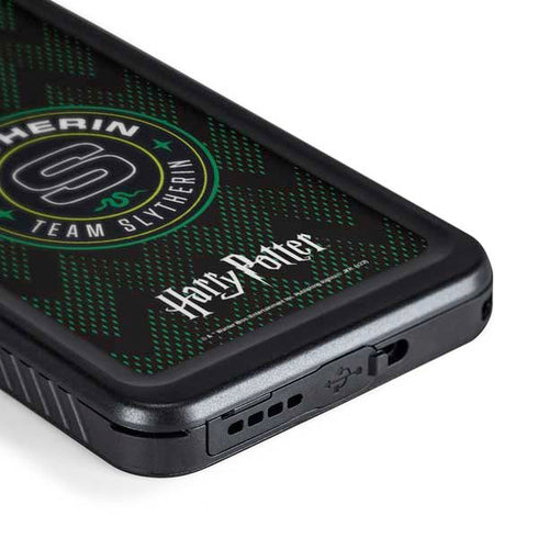 Wizarding Worlds Harry Potter Team Slytherin Galaxy S24 Plus Waterproof Case