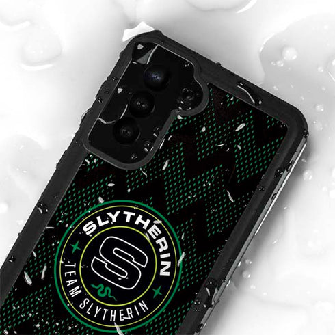 Wizarding Worlds Harry Potter Team Slytherin Galaxy S24 Plus Waterproof Case