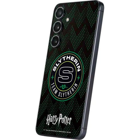 Wizarding Worlds Harry Potter Team Slytherin Galaxy S24 Skin
