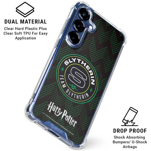 Wizarding Worlds Harry Potter Team Slytherin Galaxy S25 Clear Case