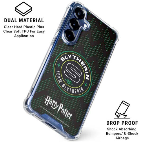 Wizarding Worlds Harry Potter Team Slytherin Galaxy S25 Plus Clear Case
