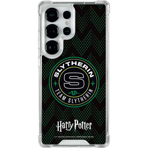 Wizarding Worlds Harry Potter Team Slytherin Galaxy S25 Ultra Clear Case