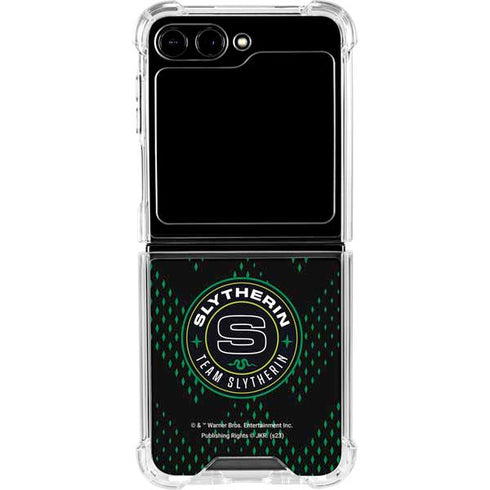 Wizarding Worlds Harry Potter Team Slytherin Galaxy Z Flip6 Clear Case