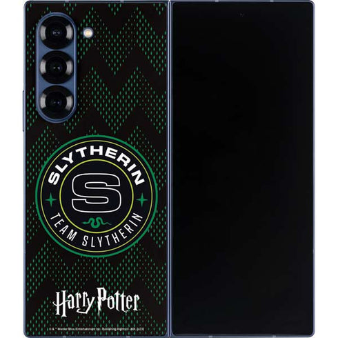 Wizarding Worlds Harry Potter Team Slytherin Galaxy Z Fold6 Skin