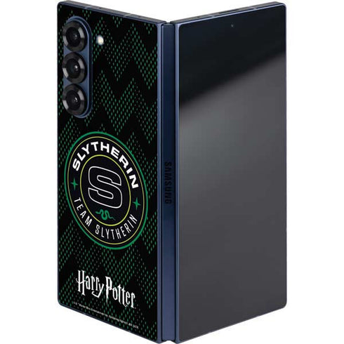 Wizarding Worlds Harry Potter Team Slytherin Galaxy Z Fold6 Skin