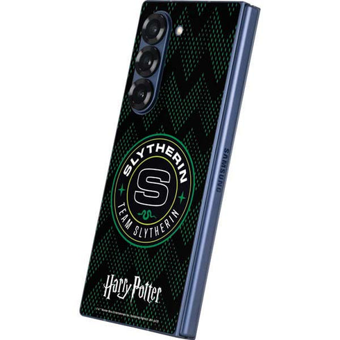 Wizarding Worlds Harry Potter Team Slytherin Galaxy Z Fold6 Skin