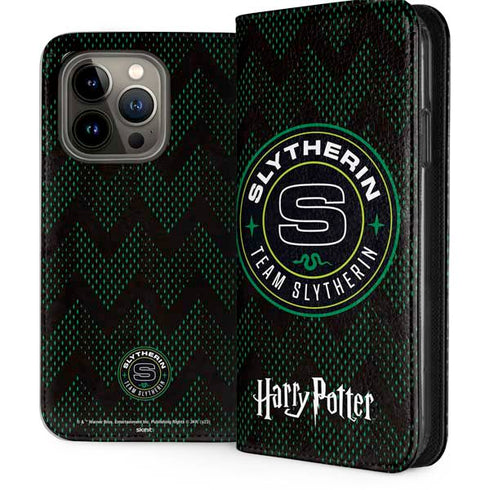 Wizarding Worlds Harry Potter Team Slytherin iPhone 13 Pro Folio Case