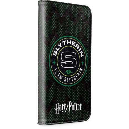Wizarding Worlds Harry Potter Team Slytherin iPhone 14 Plus Folio Case