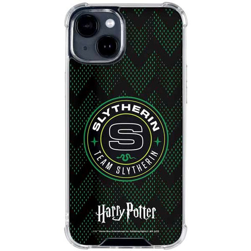Wizarding Worlds Harry Potter Team Slytherin iPhone 15 Clear Case