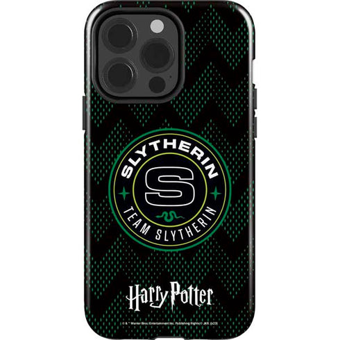 Wizarding Worlds Harry Potter Team Slytherin iPhone 15 Pro Impact Case