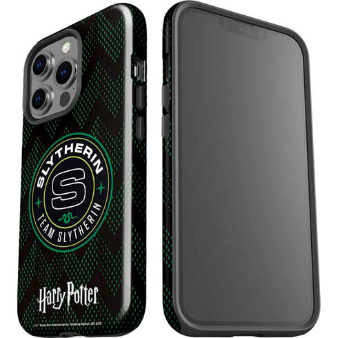 Wizarding Worlds Harry Potter Team Slytherin iPhone 15 Pro Impact Case