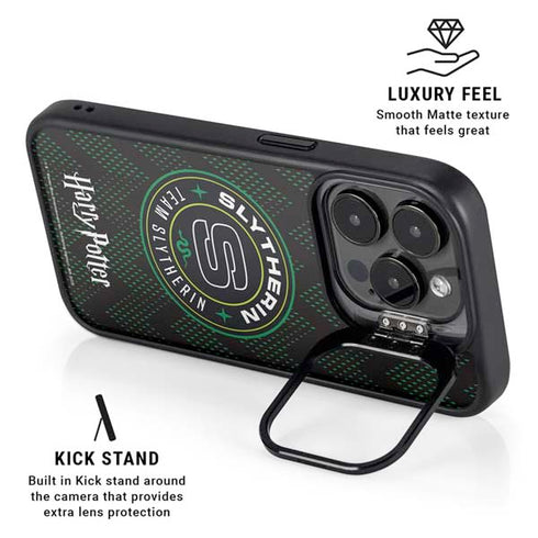 Wizarding Worlds Harry Potter Team Slytherin iPhone 15 Pro Kickstand Case