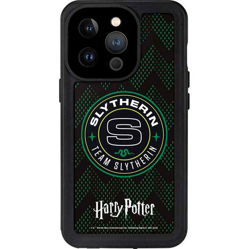 Wizarding Worlds Harry Potter Team Slytherin iPhone 15 Pro Waterproof Case