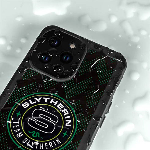 Wizarding Worlds Harry Potter Team Slytherin iPhone 15 Pro Waterproof Case