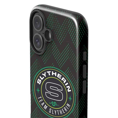 Wizarding Worlds Harry Potter Team Slytherin iPhone 16 Impact Case