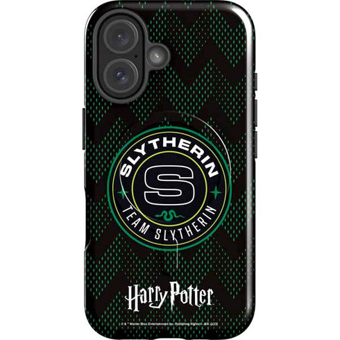 Wizarding Worlds Harry Potter Team Slytherin iPhone 16 Plus Magsafe Impact Case