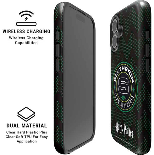 Wizarding Worlds Harry Potter Team Slytherin iPhone 16 Plus Magsafe Impact Case