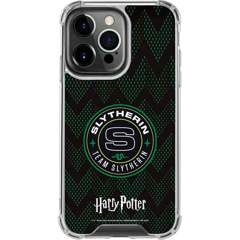 Wizarding Worlds Harry Potter Team Slytherin iPhone 16 Pro Clear Case