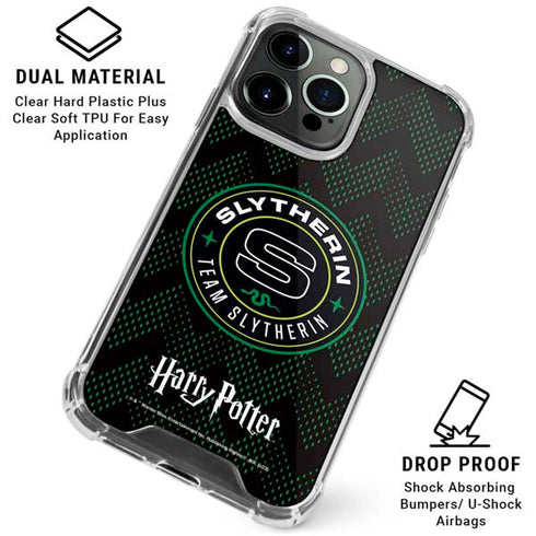 Wizarding Worlds Harry Potter Team Slytherin iPhone 16 Pro Clear Case