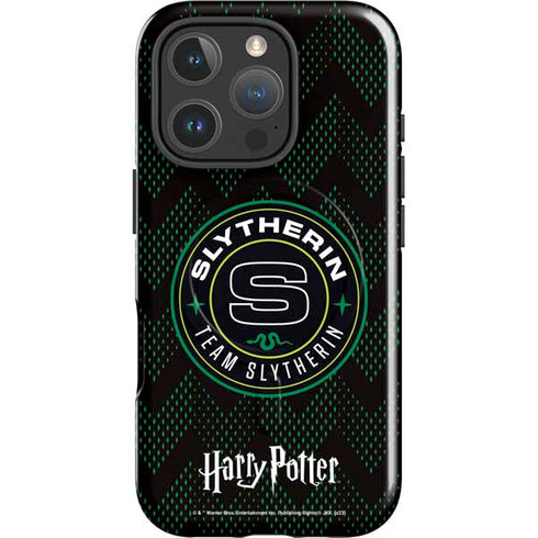 Wizarding Worlds Harry Potter Team Slytherin iPhone 16 Pro Magsafe Impact Case