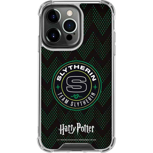 Wizarding Worlds Harry Potter Team Slytherin iPhone 16 Pro Max Clear Case