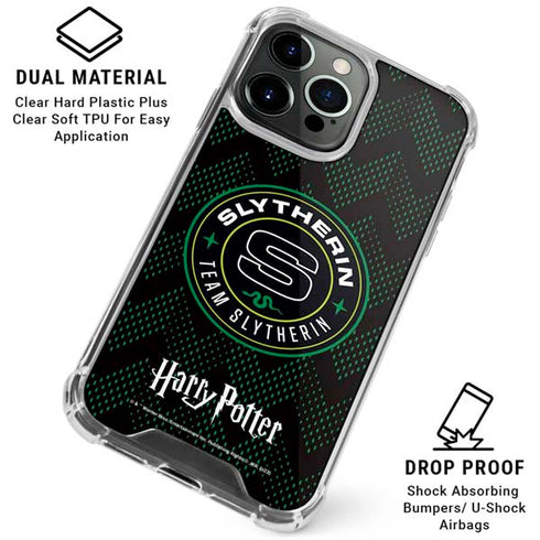 Wizarding Worlds Harry Potter Team Slytherin iPhone 16 Pro Max Clear Case