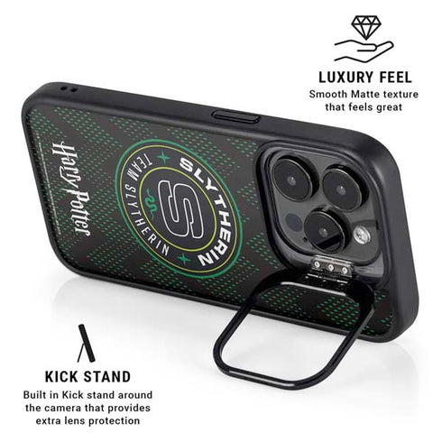 Wizarding Worlds Harry Potter Team Slytherin iPhone 16 Pro Max Kickstand Case