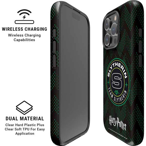 Wizarding Worlds Harry Potter Team Slytherin iPhone 16 Pro Max Magsafe Impact Case