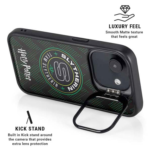 Wizarding Worlds Harry Potter Team Slytherin iPhone 16e Kickstand Case