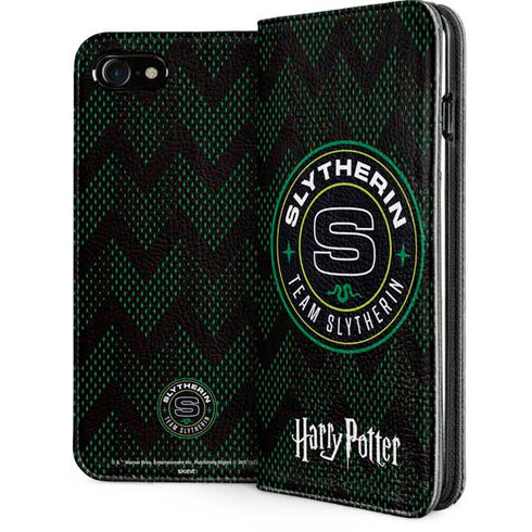 Wizarding Worlds Harry Potter Team Slytherin iPhone SE (2nd & 3rd Gen) Folio Case