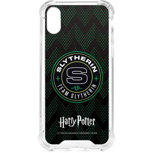 Wizarding Worlds Harry Potter Team Slytherin iPhone XS Clear Case