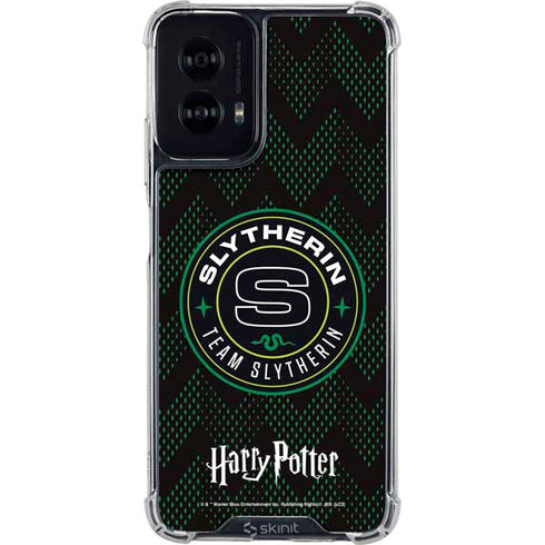 Wizarding Worlds Harry Potter Team Slytherin Moto G Power 5G (2024) Clear Case