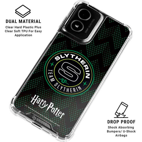 Wizarding Worlds Harry Potter Team Slytherin Moto G Power 5G (2024) Clear Case
