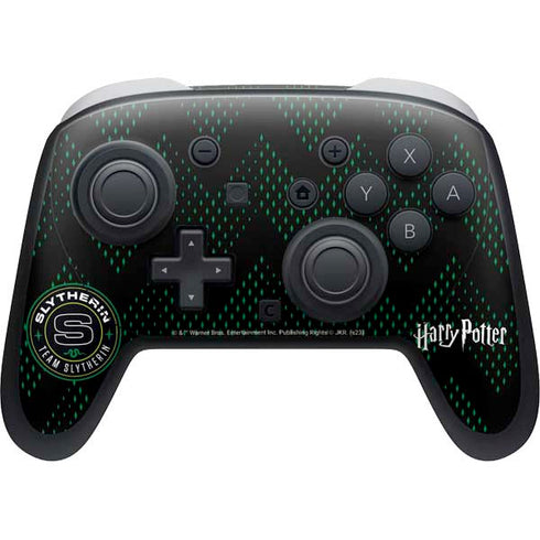 Wizarding Worlds Harry Potter Team Slytherin Nintendo Switch 2 (2025) Pro Controller Skin